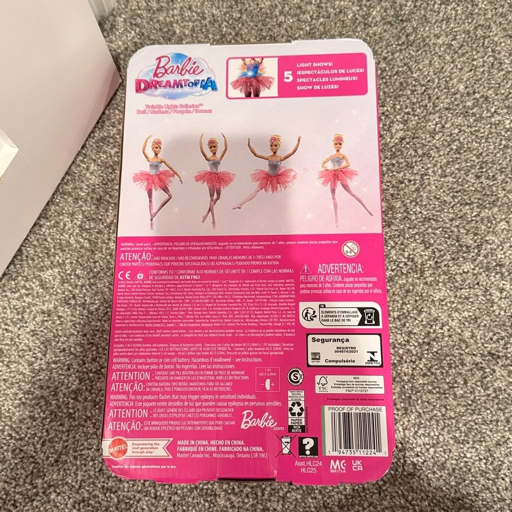 Barbie Dreamtopia Ballerina in Pink and Blue - Picture 2 of 2